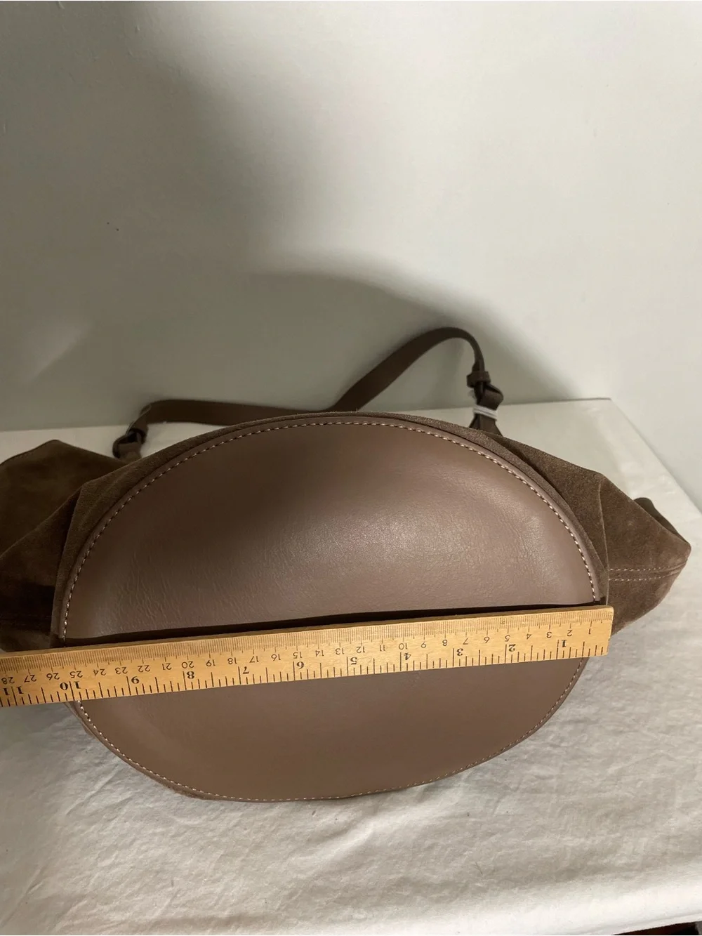 VIOLA CASTELLANI Brown Suede Hobo with Pouch NWT